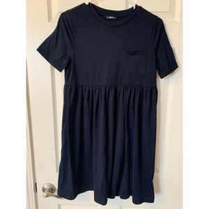 Navy Blue T-shirt Dress